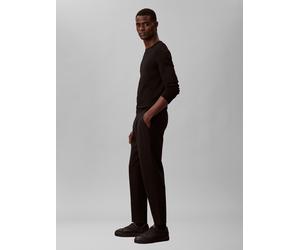 Bundfaltenhose CALVIN KLEIN, Herren, Gr. XXL, N-Gr, schwarz, Web, Obermaterial: 69% Viskose, 27% Polyamid, 4% Elasthan, unifarben, slim fit lang, Hosen, elastischer Bund, Slim fit, Bundfalte (23480937
