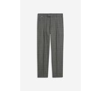 Bundfaltenhose CINQUE "CISALTO", Herren, Gr. 56, N-Gr, grau (grau, kariert), Web, Obermaterial: 64% Polyester, 34% Viskose, 2% Elasthan, kariert, slim fit lang, Hosen Bundfaltenhose, in modischem Karo