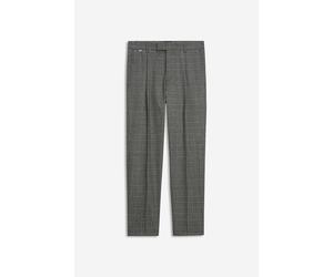 Bundfaltenhose CINQUE "CISALTO", Herren, Gr. 58, N-Gr, grau (grau, kariert), Web, Obermaterial: 64% Polyester, 34% Viskose, 2% Elasthan, kariert, slim fit lang, Hosen Bundfaltenhose, in modischem Karo