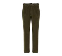 Bundfaltenhose EUREX BY BRAX "Style LUIS", Herren, Gr. 25U, Unterbauchgrößen, grün (olivgrün), Web, 98% Baumwolle, 2% Elasthan, Hosen (38799548-25) olivgrün