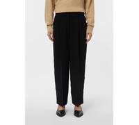 Bundfaltenhose in Ankle Länge schwarz 34