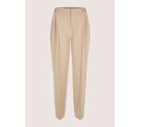 Bundfaltenhose MADELEINE "Chinohose Bundfaltenhose mit Stretch-Komfort", Damen, Gr. 42, N-Gr, beige, Obermaterial: 78% Polyester PES. 17% Viskose CV. 5% Elasthan EL., Hosen (39874163-42) beige