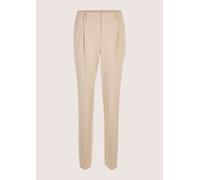Bundfaltenhose MADELEINE "Chinohose Konische Businesshose mit Stretch-Komfort", Damen, Gr. 38, N-Gr, beige, Obermaterial: 62% Polyester PES. 32% Viskose CV. 6% Elasthan EL., Modern, Hosen (65735431-38