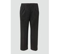Bundfaltenhose mit Glitzergarn und elastischem Bund 50 schwarz 2177902.9999.50