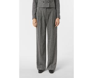 Bundfaltenhose mit Herringbone-Muster schwarz|grau 46/REG