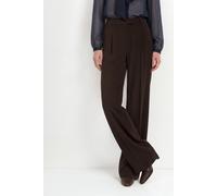 Bundfaltenhose RICHROYAL, Damen, Gr. 36, N-Gr, braun (chocolate torte), Web, Obermaterial: 93% Polyester, 7% sonstige Fasern, unifarben, regular fit lang, Hosen, Regular fit mit Bundfalten (93344766-3