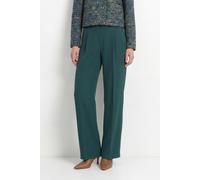 Bundfaltenhose RICHROYAL, Damen, Gr. 40, N-Gr, grün (deep pine), Web, Obermaterial: 93% Polyester, 7% sonstige Fasern, unifarben, regular fit lang, Hosen, Regular fit mit Bundfalten (47870300-40) deep