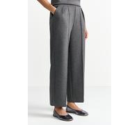 Bundfaltenhose RICHROYAL, Damen, Gr. L, N-Gr, shadow grau, Web, Obermaterial: 46% Polyester, 45% Viskose, 9% Elasthan, gerade lang, Hosen (34516741-L) shadow grau