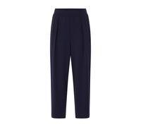 Bundfaltenhose RICHROYAL, Damen, Gr. M, N-Gr, midnight blau, Jersey, Obermaterial: 51% Modal, 42% Polyester, 7% Elasthan, knöchellang, Hosen, im Barrel-Fit (90954164-M) midnight blau