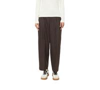 Bundfaltenhose S.OLIVER, Damen, Gr. 36, N-Gr, bitter chocolate stripe, Web, Obermaterial: 65% Polyester, 33% Viskose, 2% Elasthan, gestreift, normal lang, Hosen, mit feinen Streifen / Viskose-Strretch