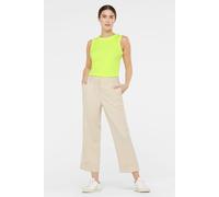Bundfaltenhose SENSES.THE LABEL, Damen, Gr. XS, Normalgrößen, raw cotton, Web, Material: 84% Polyester, 13% Viskose, 3% Elasthan, unifarben, relaxed fit knöchellang, Hosen, mit Bundfalten (46421543-XS