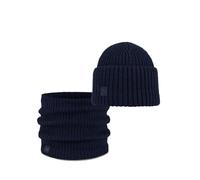 Bundle BUFF® of Knitted Mütze Rutger Midnight und Knitted & Fleece Neckwarmer Rutger Midnight Einzelgröße Erwachsene