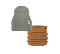 Bundle BUFF® of Street Knitted Mütze Lilon Opaline und Knitted Neckwarmer Lilon Peanut Einzelgröße Erwachsene