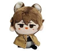 Bungo Stray Dogs Anime Plüsch-Schlüsselanhänger, Dazai, Osamu, Nakahara, Chuuya, 12 cm, Cartoon-Anhänger, niedlicher Schlüsselanhänger für Rucksack, Sammlerstück, Geschenke