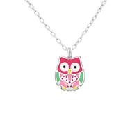 Bungsa Eule Kinder-Kette aus .925 Sterling Silber