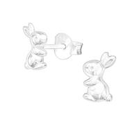 Bungsa Kinder-Ohrstecker Hase aus .925 Sterling Silber