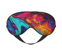 Bunte abstrakte Wirbel-Schlafmaske, Augenmasken zum Schlafen, doppelseitig, Schlafmasken für Damen und Herren, Verdunkelungsaugenabdeckungen zum Schlafen, Reisen