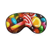 Bunte Augenmaske, seitliche Schlafmaske, leichte Augenbinde, Nasenpolster und elastisches Band für Kinder, Damen und Herren