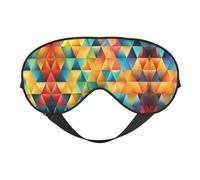 Bunte dreieckige doppelseitige weiche Verdunkelungs-Augenmaske, Schlafmaske, Nachtschlaf-Augenmaske
