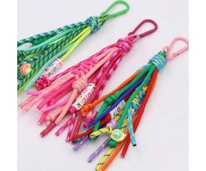 Bunte geflochtene Taschenanhänger Schlüsselanhänger für Handtaschen, Rucksäcke, böhmischer Stil Schlüsselanhänger, Frauen Taschenbehang, bunte Seil Qu