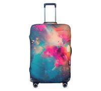 Bunte Glühbirne, abstrakte Reisegepäckabdeckungen, elastische Kofferabdeckungen für Gepäck, 45,7 - 81,3 cm, Schwarz, X-Large