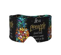 Bunte Obst-Ananas-Klettverschluss-Design, Verdunkelung, warmer Augen- und Ohrenschützer für Seitenschläfer, Nachtschlaf, Arbeit, Nickerchen, Reisen, Yoga
