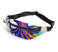 Bunte Oktopus-Fanny-Packung für Damen und Herren, Bauchtasche, Bauchtasche, Bauchtasche, für Herren, Laufgürtel, kleine Bauchtaschen für Damen, Stil, 36 x 15 cm, Stil:, 36*15cm