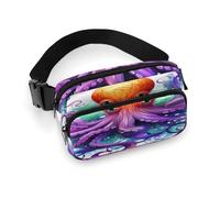 Bunte Oktopus-Fanny-Tasche, leichte Gürteltasche mit verstellbarem Riemen, Hüfttasche für Laufen, Reisen