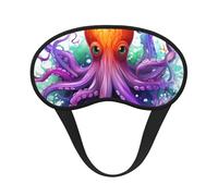 Bunte Oktopus-Schlafmaske für Seitenschläfer, verdunkelnde Augenmaske für Damen und Herren, Nulldruck-Schlafmasken, weiche, atmungsaktive Augenabdeckung, bequeme Augenbinde, Augenschutz für