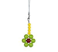 Bunte Perlen Blumen Anhänger, süße Handykette, Riemenbehang, Dekoration, Schlüsselanhänger, Schlüsselband, kleine Geschenke für Frauen und Mädchen, bunte Perlen Blumen Telefonanhänger, Riemen, süßes