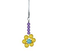 Bunte Perlen Blumen Anhänger, süße Handykette, Riemenbehang, Dekoration, Schlüsselanhänger, Schlüsselband, kleine Geschenke für Frauen und Mädchen, bunte Perlen Blumen Telefonanhänger, Riemen, süßes