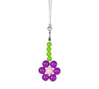 Bunte Perlen Blumen Anhänger, süße Handykette, Riemenbehang, Dekoration, Schlüsselanhänger, Schlüsselband, kleine Geschenke für Frauen und Mädchen, bunte Perlen Blumen Telefonanhänger, Riemen, süßes