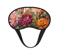 Bunte Schlafmaske für Seitenschläfer, weich, atmungsaktiv, Augenmaske, Verdunkelung, Seide, Augenschlaf mit elastischem Band, Nacht-Augenbinde für Damen und Herren, Reise-Nickerchen