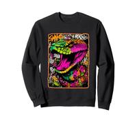Bunte Schlangen-Graffiti, urbanes Tier-Kunstwerk, Straßenkunst Sweatshirt