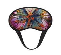 Bunte Schmetterlings-Schlafmaske für Seitenschläfer, lichtblockierende Nachtmasken zum Schlafen, Augenmaske für Damen und Herren, Augenabdeckung, weicher, bequemer Augenschatten für Reisen, Nickerchen
