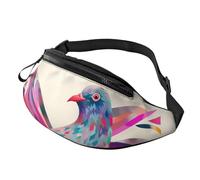 Bunte Taubenbauchtasche für Herren und Damen, wasserdicht, Sport-Hüfttasche, modische Gürteltasche, Umhängetasche, Hüfttasche mit verstellbarem Riemen, große Schultertasche für Reisen, Wandern