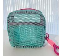 Bunte Tofu-Kosmetiktasche, tragbare Mini-Reise-Organizer-Tasche für Toilettenartikel, Make-up, Ladekabel, Kopfhörer, Schmuck und kleines Zubehör, Grün