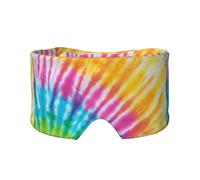 Bunter Spiral-Batik-Regenbogen, Vollständige Augenabdeckungen, lichtblockierende Augenmaske, Schlafaugen- und Ohrenschützer