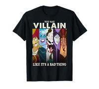 Buntes Gruppenfoto mit Humor der Disney-Bösewichte T-Shirt