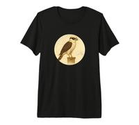 Buntes Retro-Design mit lachendem Falke Premium T-Shirt