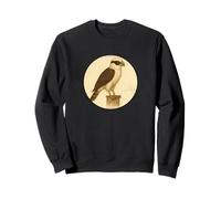 Buntes Retro-Design mit lachendem Falke Sweatshirt