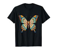 Buntes Schmetterlingsmandala, Bohemian T-Shirt