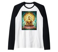 Buntglas-Buddha, Zen, Buddhismus, spirituelle Meditation Raglan