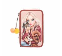 Buntstift DEPESCHE "3-Fach Federtasche FUR-EVER FRIENDS TOPModel 7,5 x 13 x 20 cm rosa", Kinder, rosa, Kunststoff, Stifte (45132560-0) rosa