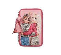 Buntstift DEPESCHE "3-Fach Federtasche LEOHEART TOPModel 7,5 x 13 x 20 cm rosa", Kinder, rosa, Kunststoff, Stifte (85034304-0) rosa