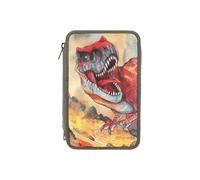 Depesche Dino World 3 Fach Federtasche mit 3-D Effekt grün