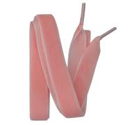 BupiMufi 16mm Breite Flache Samt Schnürsenkel aus Einseitige Samtband Samtsenkel Schuhbänder 120cm Rosa