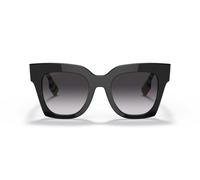 Burberry KITTY 0BE4364 39428G Kunststoff Panto Schwarz/Schwarz Sonnenbrille, Sunglasses