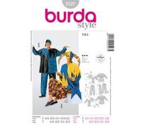 Burda 2527 Schnittmuster Kostüm Fasching Karneval Till Eulenspiegel Harlekin (Damen & Herren, Gr. 34-52) - Level 3 mittel