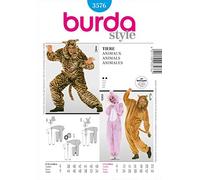 Burda 3576 Schnittmuster Kostüm Fasching Karneval Tier-Overall (Damen, Gr. 38-48/44-54) - Level 2 leicht